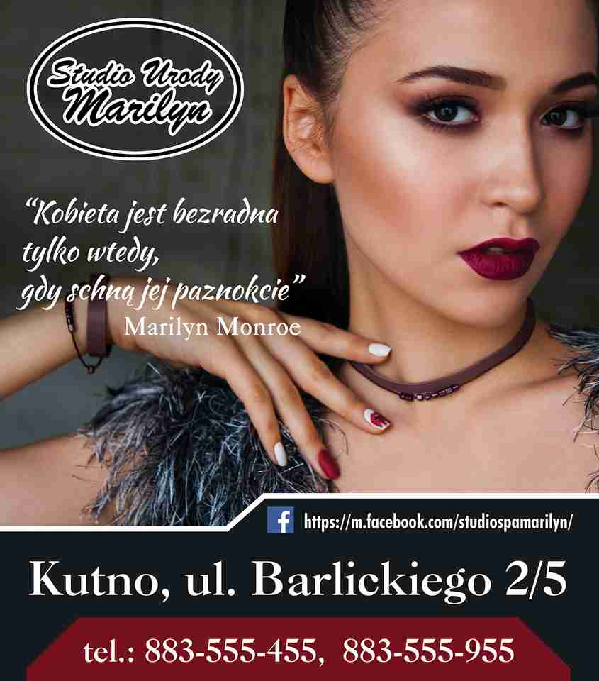 STUDIO URODY MARILYN MANICURE, PEDICURE, ZABIEGI NA TWARZ, MAKIJAŻ, SOLARIUM - pedicure KUTNO pedicure KUTNO